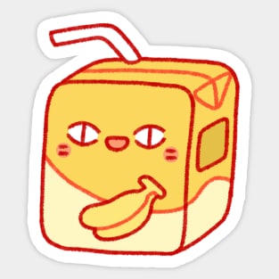 Milk Banana Sticker